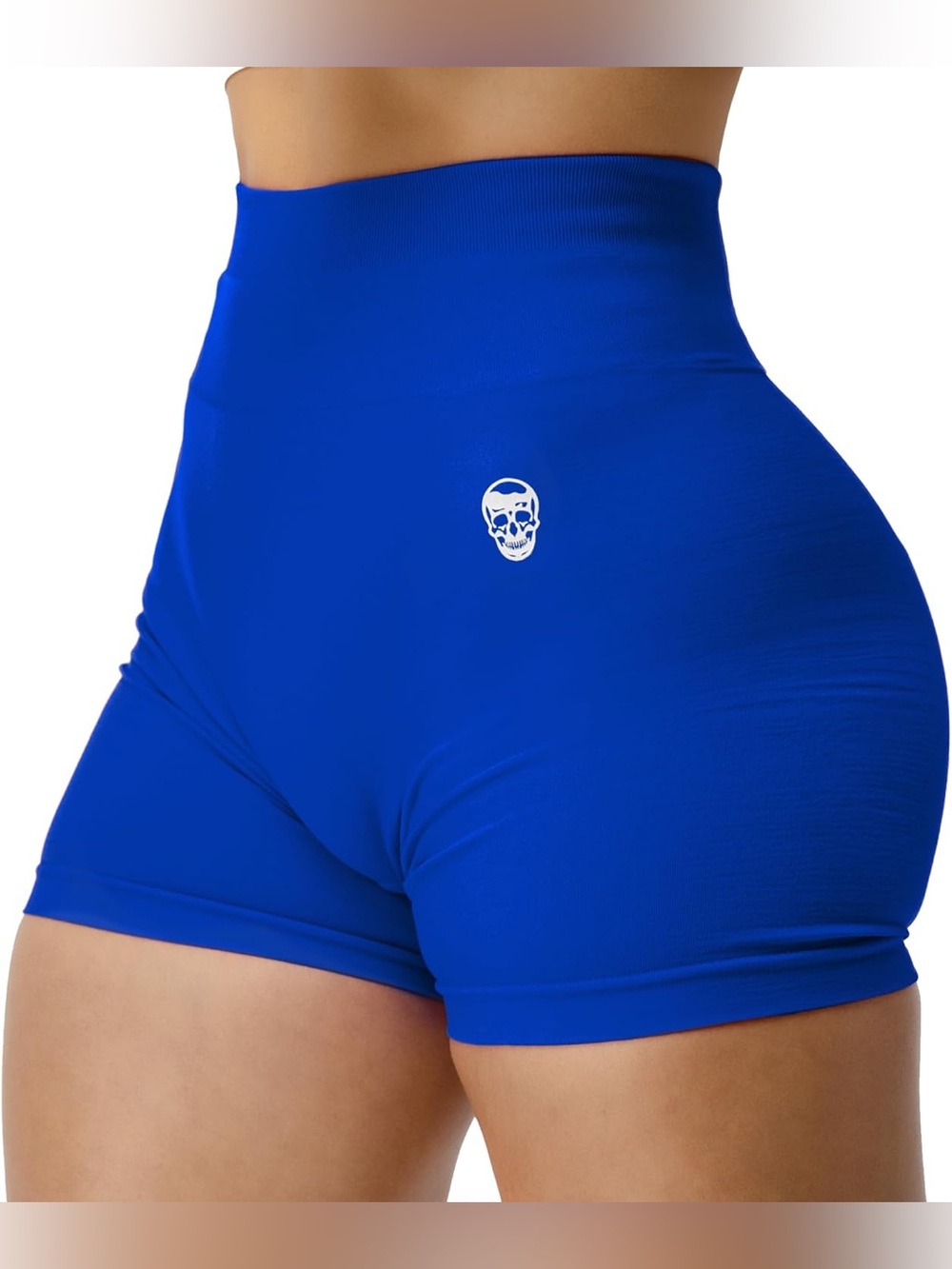 Gymreapers Infinity Seamless Workout Shorts Blue Active Gym Weightlifting